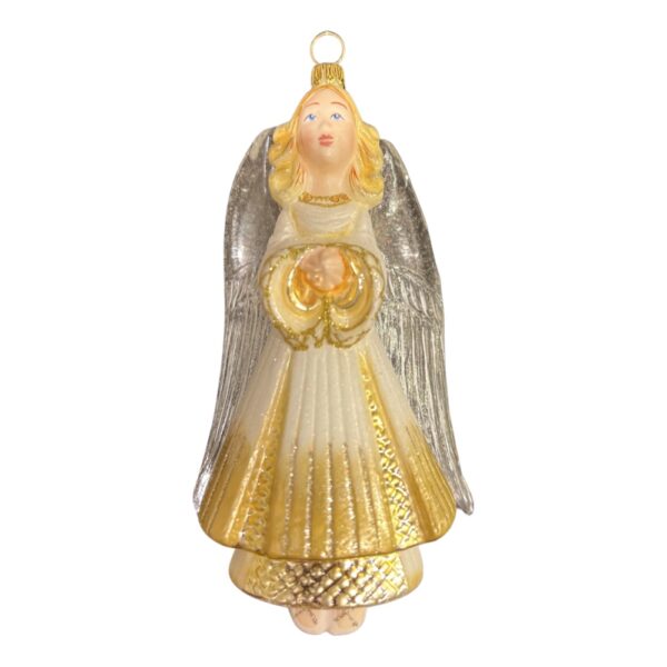 Anioł w złotej sukience