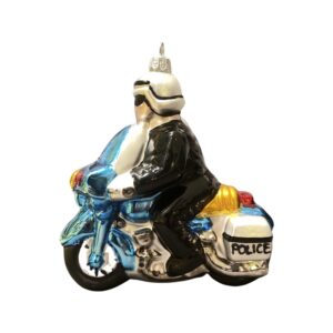 Bombka Policjant na motorze