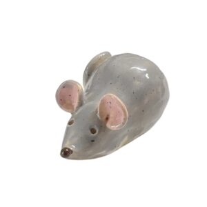 Mysz ceramiczna szara